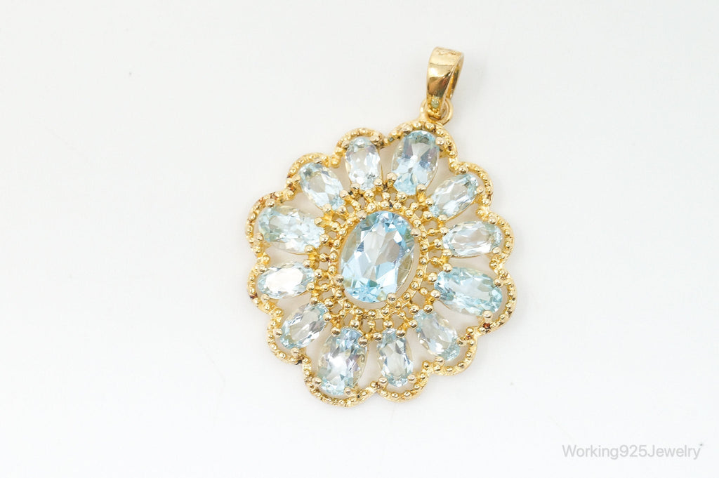Designer Ross Simons Blue Topaz Gold Over Sterling Silver Pendant | Jewelry > Necklaces > Pendants | Wiccan Center