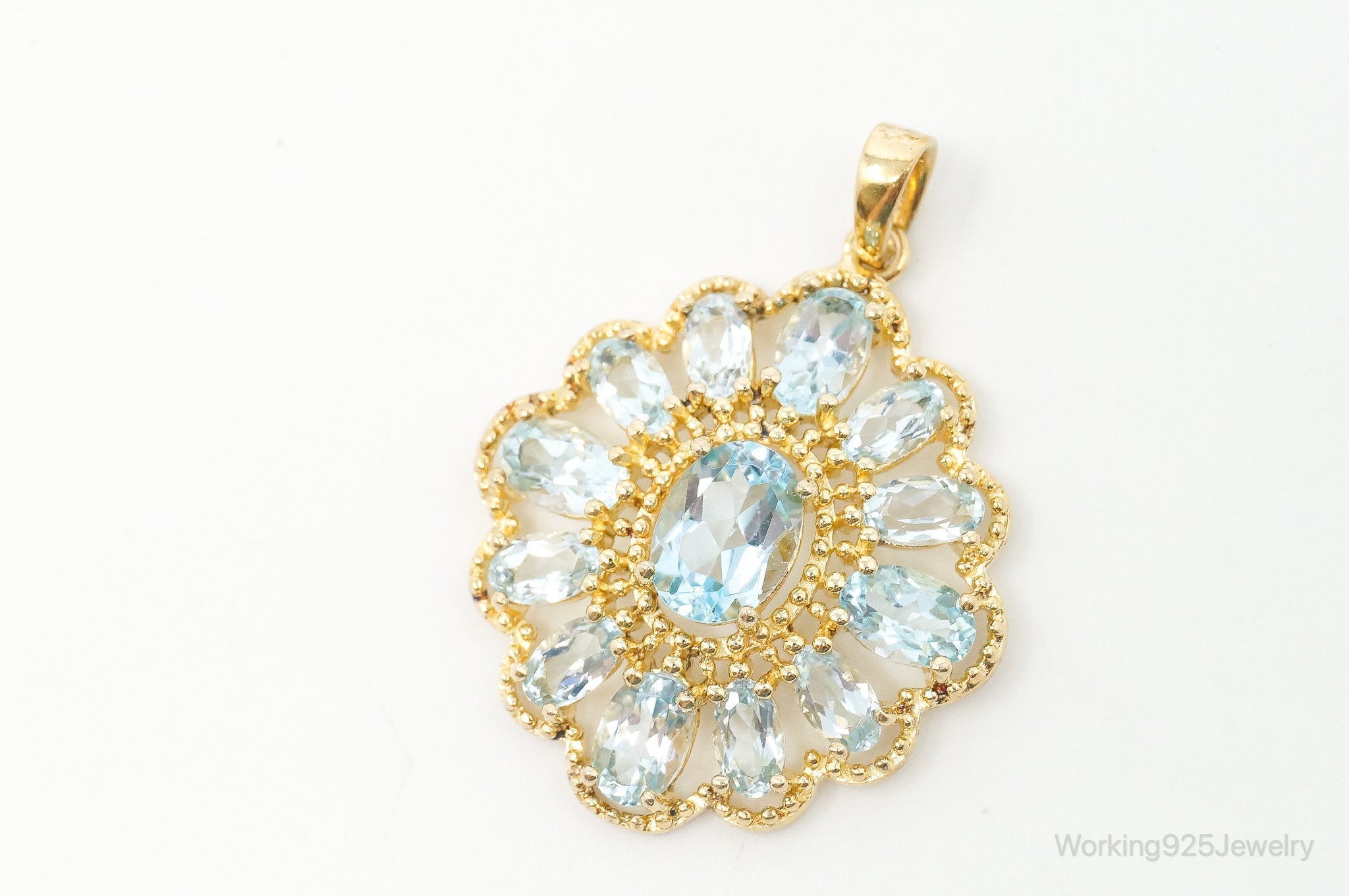 Designer Ross Simons Blue Topaz Gold Over Sterling Silver Pendant | Jewelry > Necklaces > Pendants | Wiccan Center
