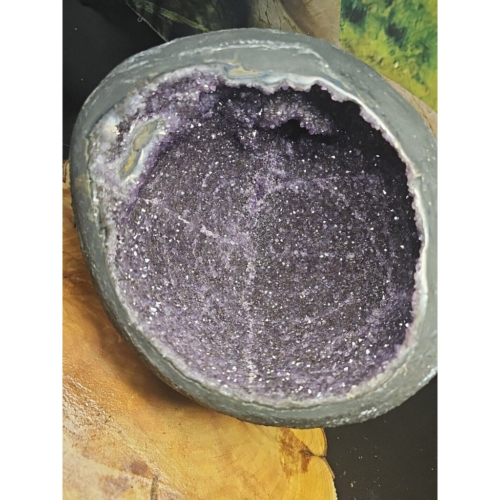Raw Amethyst Money Bag Geode — 16.8 lbs, Abundance & Reiki Energy Crystal | CrystalCloud Company | Geodes & Clusters | Wiccan Center