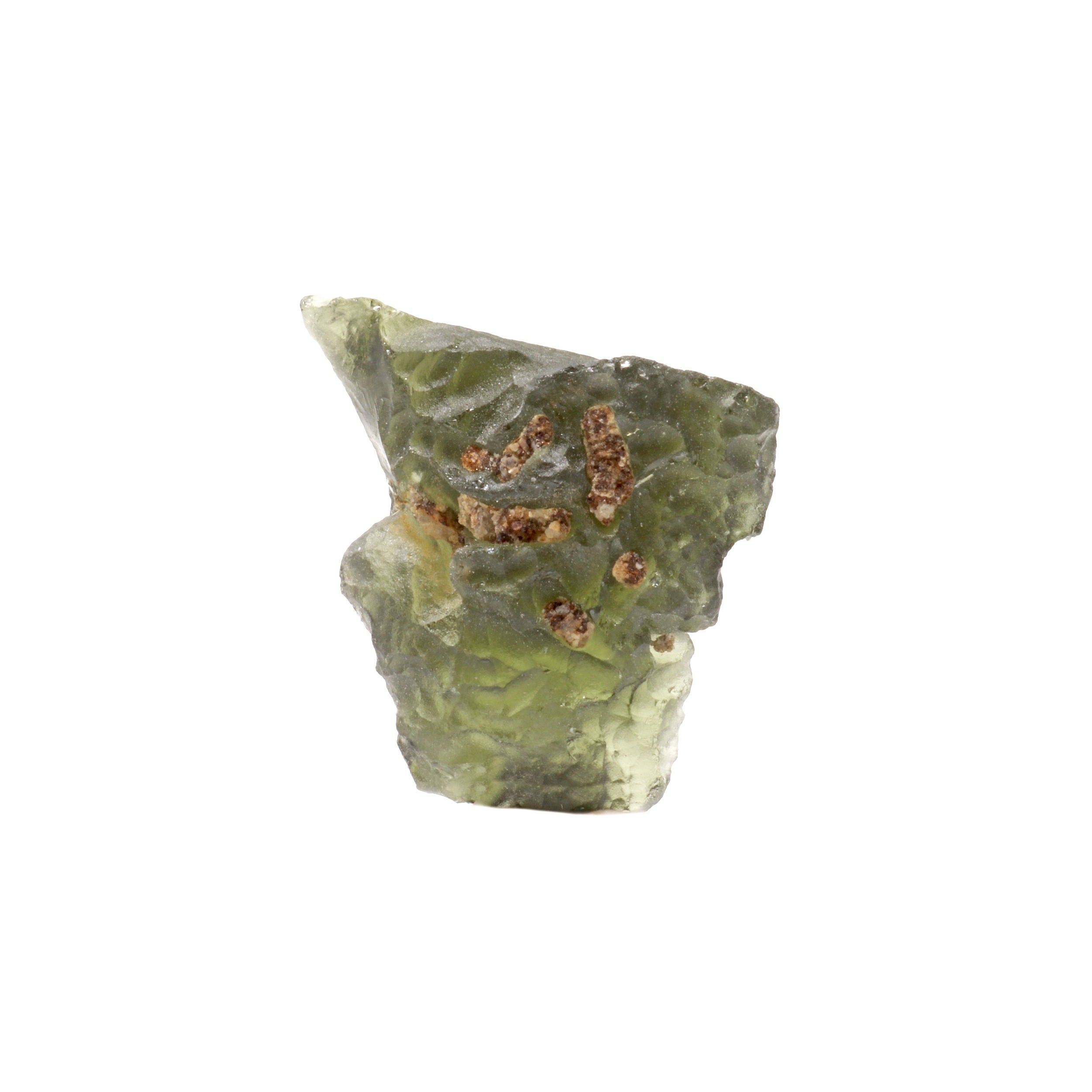 Moldavite Tektite Raw Nugget - in Gel Case | Crystals & Minerals > Specimens | Wiccan Center