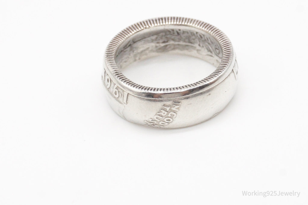 Vintage 1961 Liberty Quarter Dollar Silver Ring - Size 4.75 | Jewelry > Rings | Wiccan Center