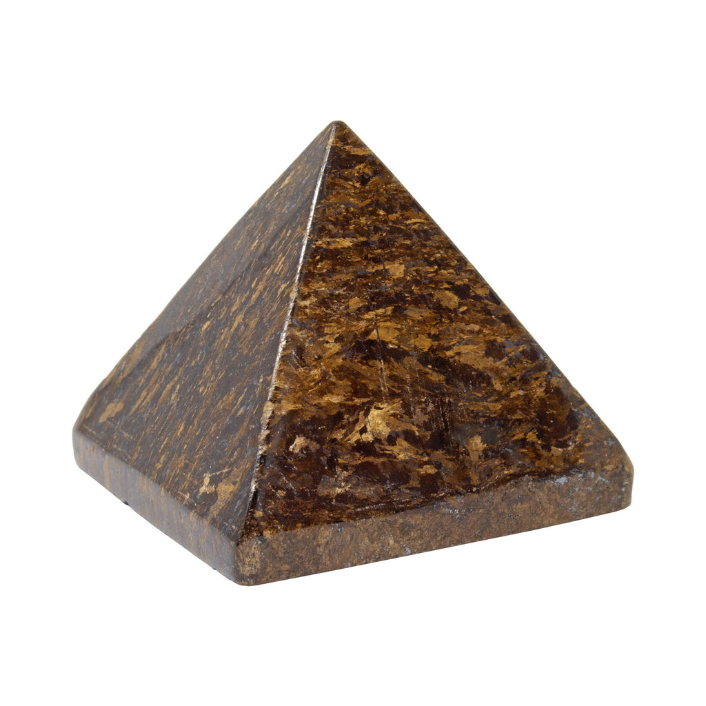 Bronzite Pyramid - 45mm | Crystals & Minerals > Figurines | Wiccan Center