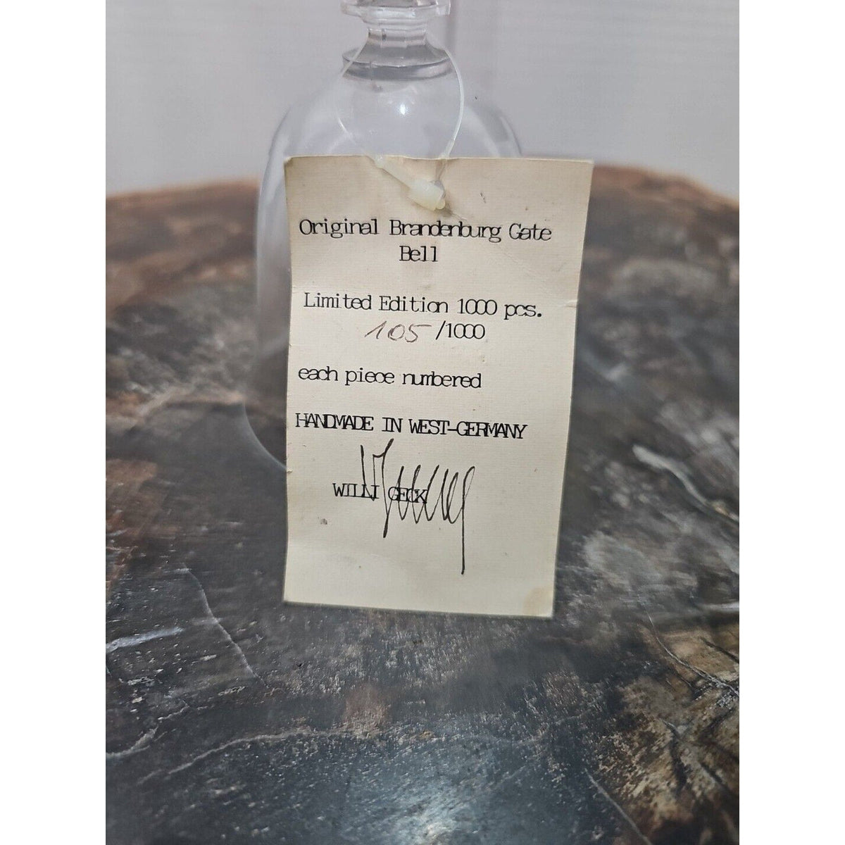 Brandenburg Crystal Bell — Limited Edition Berlin Wall Commemorative | Collectibles & Curiosities | Wiccan Center
