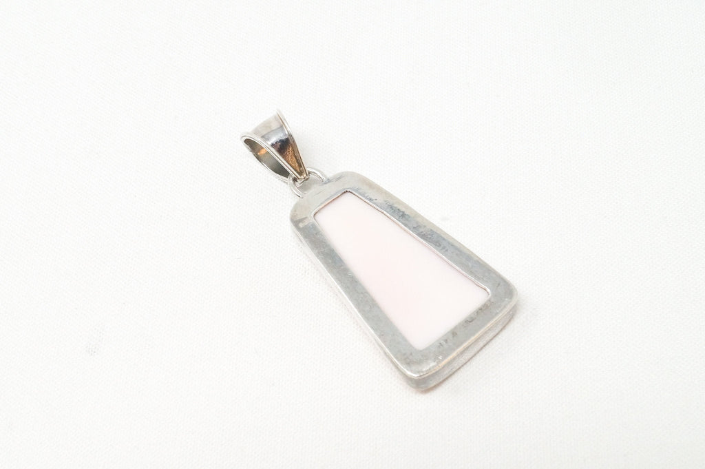 Vintage Peach Gemstone Sterling Silver Necklace Pendant | Jewelry > Necklaces > Pendants | Wiccan Center