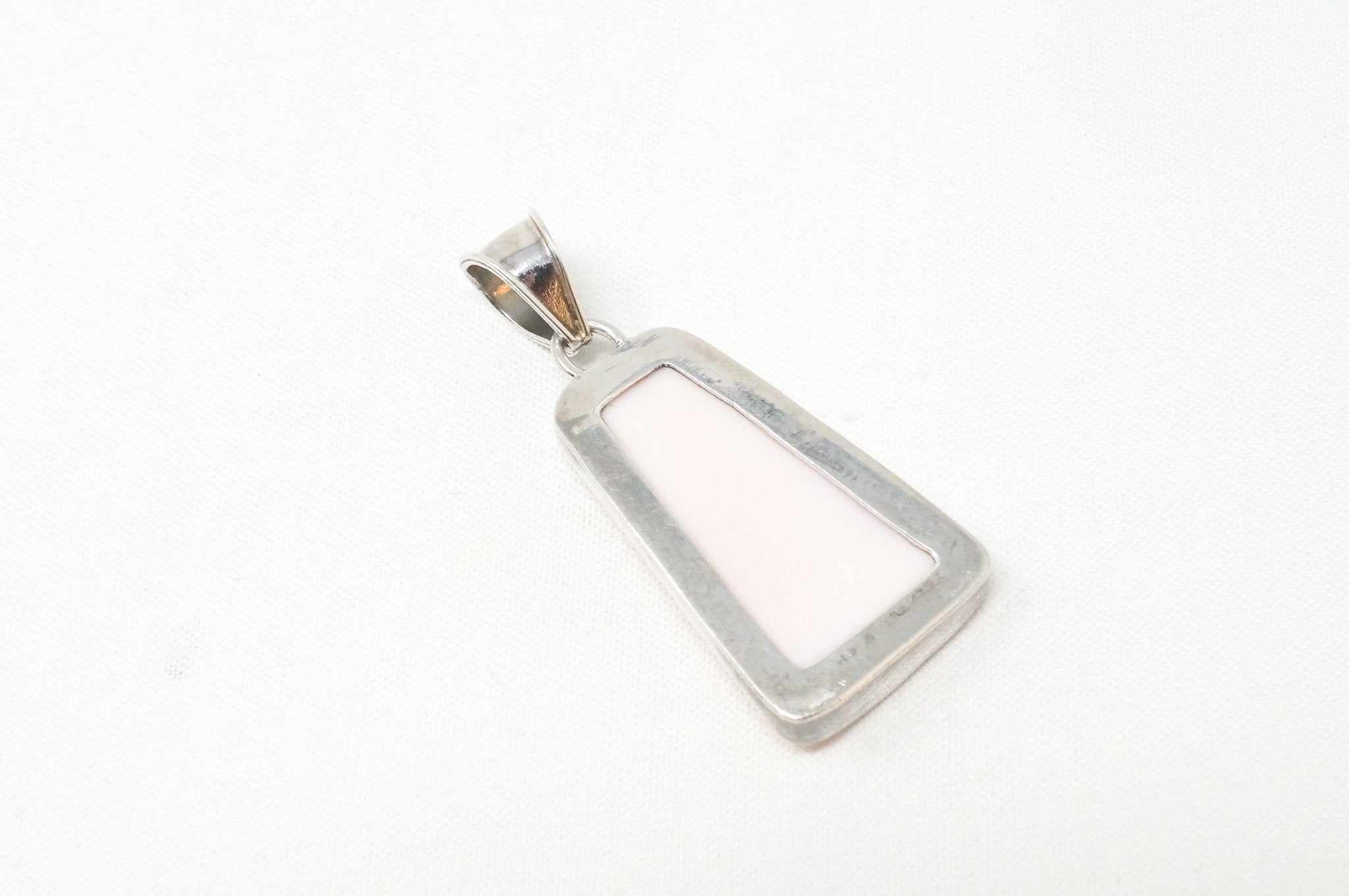 Vintage Peach Gemstone Sterling Silver Necklace Pendant | Jewelry > Necklaces > Pendants | Wiccan Center