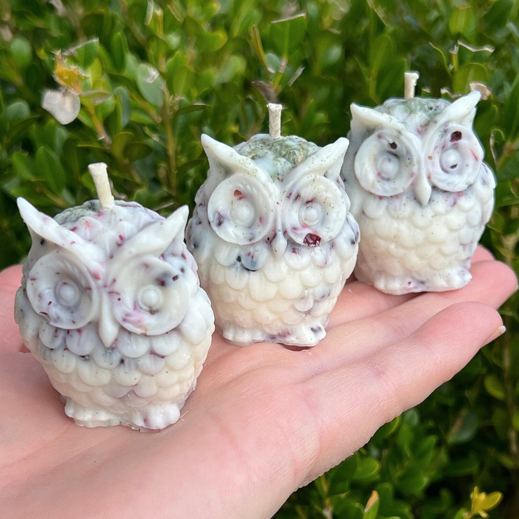 SPECIAL EDITION Lilith Offering Ritual Owl Crystal Candles | Dark Moon Goddess Lilit Temptress Witchcraft Altar Spell Magic Deity Intention | | Wiccan Center