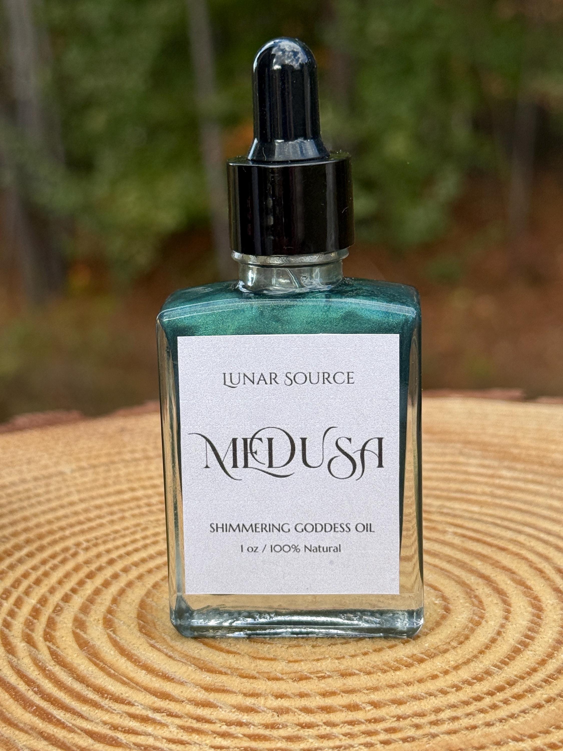 Medusa Luxury Shimmering Body Perfume Oil | Greek Mythology Snake Hair Gorgon Witchcraft Altar Ritual Spell Deity Intention Pagan Gift | | Wiccan Center