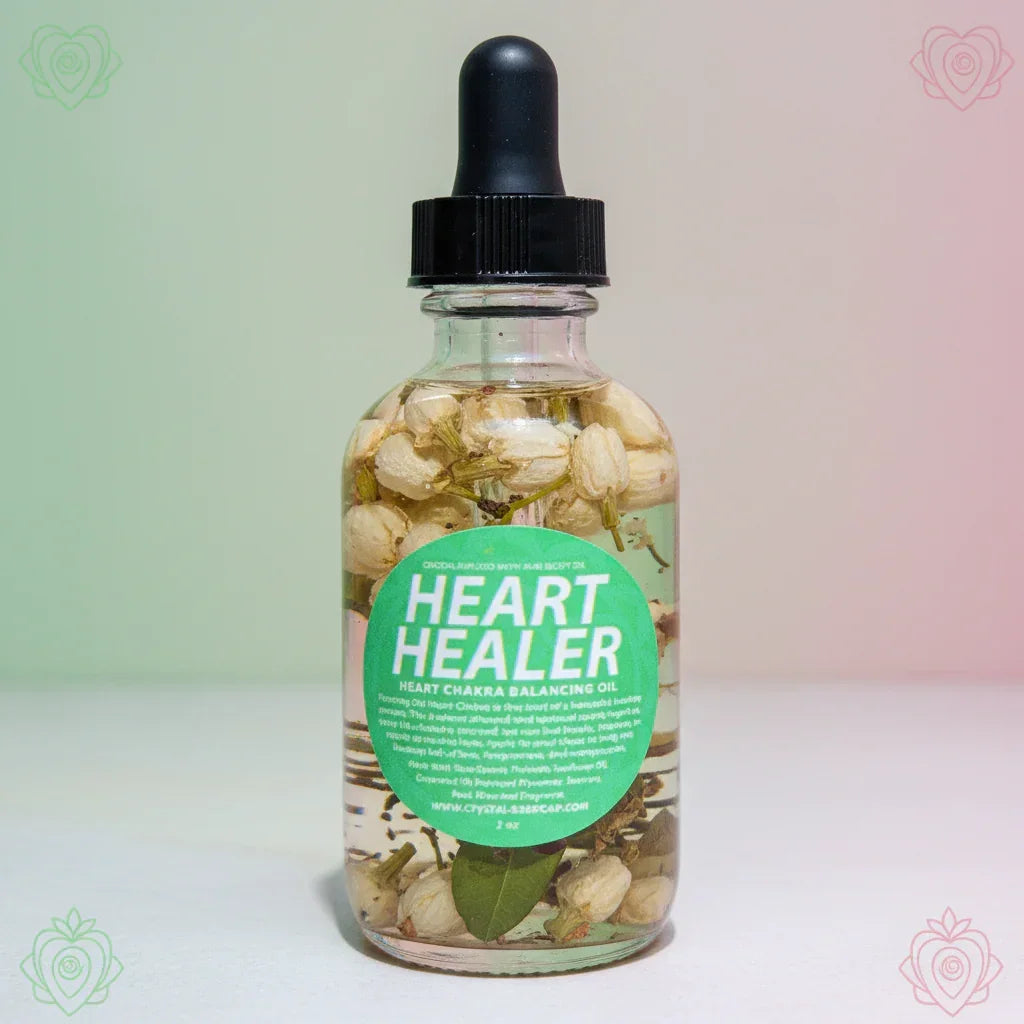 Heart Healer Crystal Infused Bath & Body Oil (Heart Chakra)
