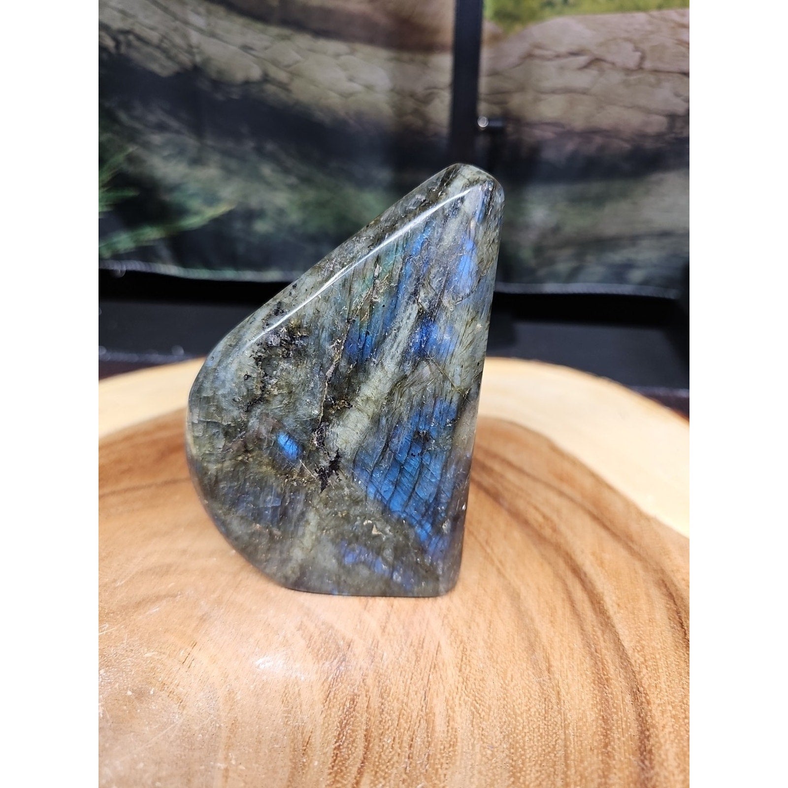 1.45LB 1Pcs Natural Rainbow Labradorite Crystal Spectrolite Stone