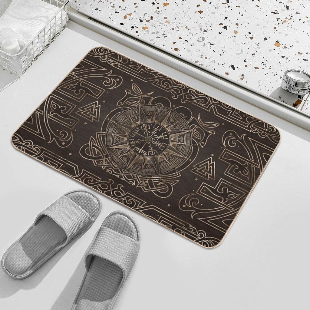 Vegvisir - Viking Compass Ornament  Multi-Purpose Bath Mat