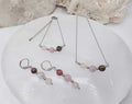 I AM ENOUGH -Kunzite, Rose Quartz, Rhodonite Gem Jewelry Set | Jewelry Set | Wiccan Center