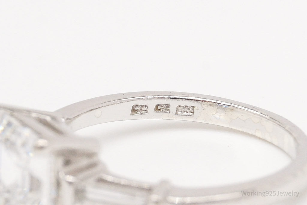Vintage Cubic Zirconia Sterling Silver Ring - Size 7 | Jewelry > Rings | Wiccan Center