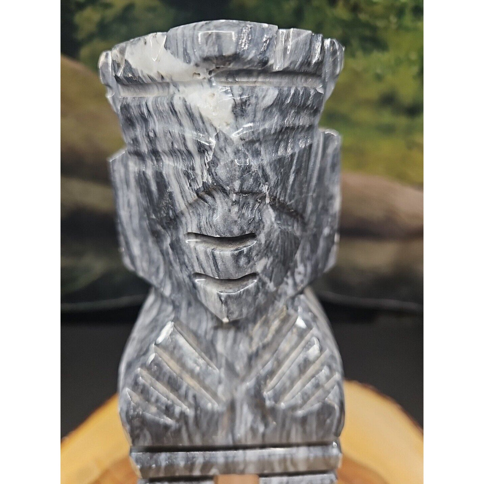Carved Onyx Aztec Mayan Tiki Sculpture — 4 lbs, 7 inches, Mexican Onyx | CrystalCloud Company | Crystal Carvings & Skulls | Wiccan Center