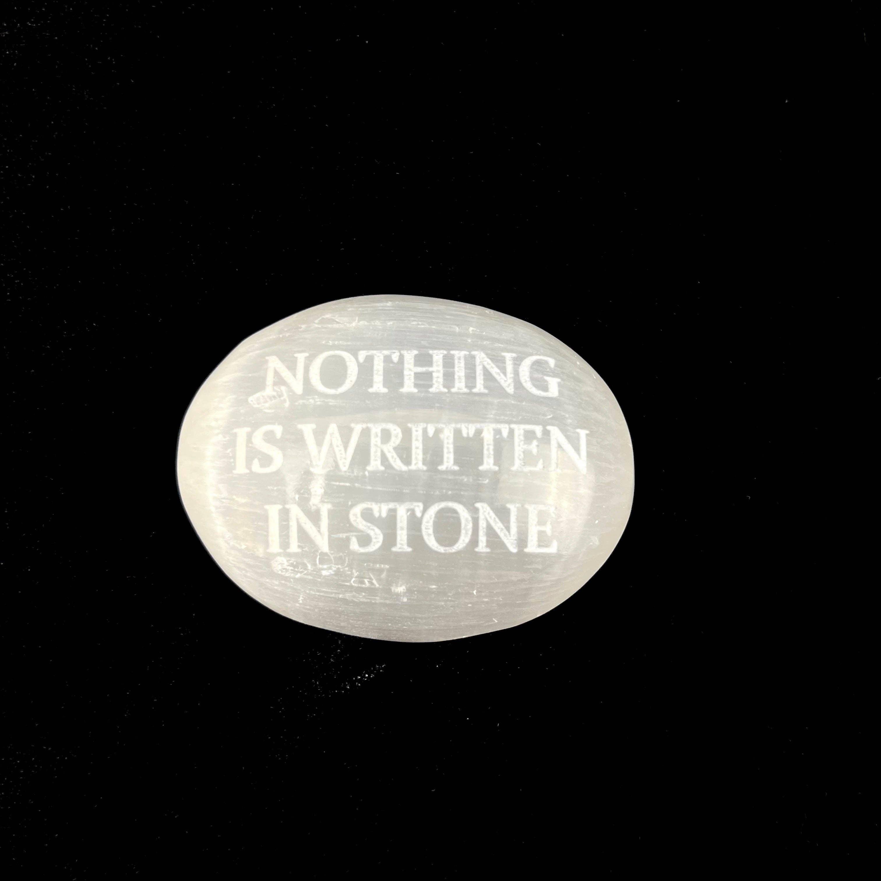 Humorous Selenite Palm Stones
