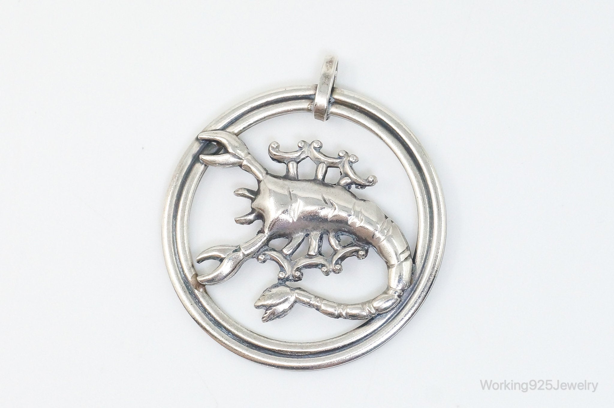 Vintage Designer Van Dell Scorpion Scorpio Sterling Silver Pendant | Jewelry > Necklaces > Pendants | Wiccan Center