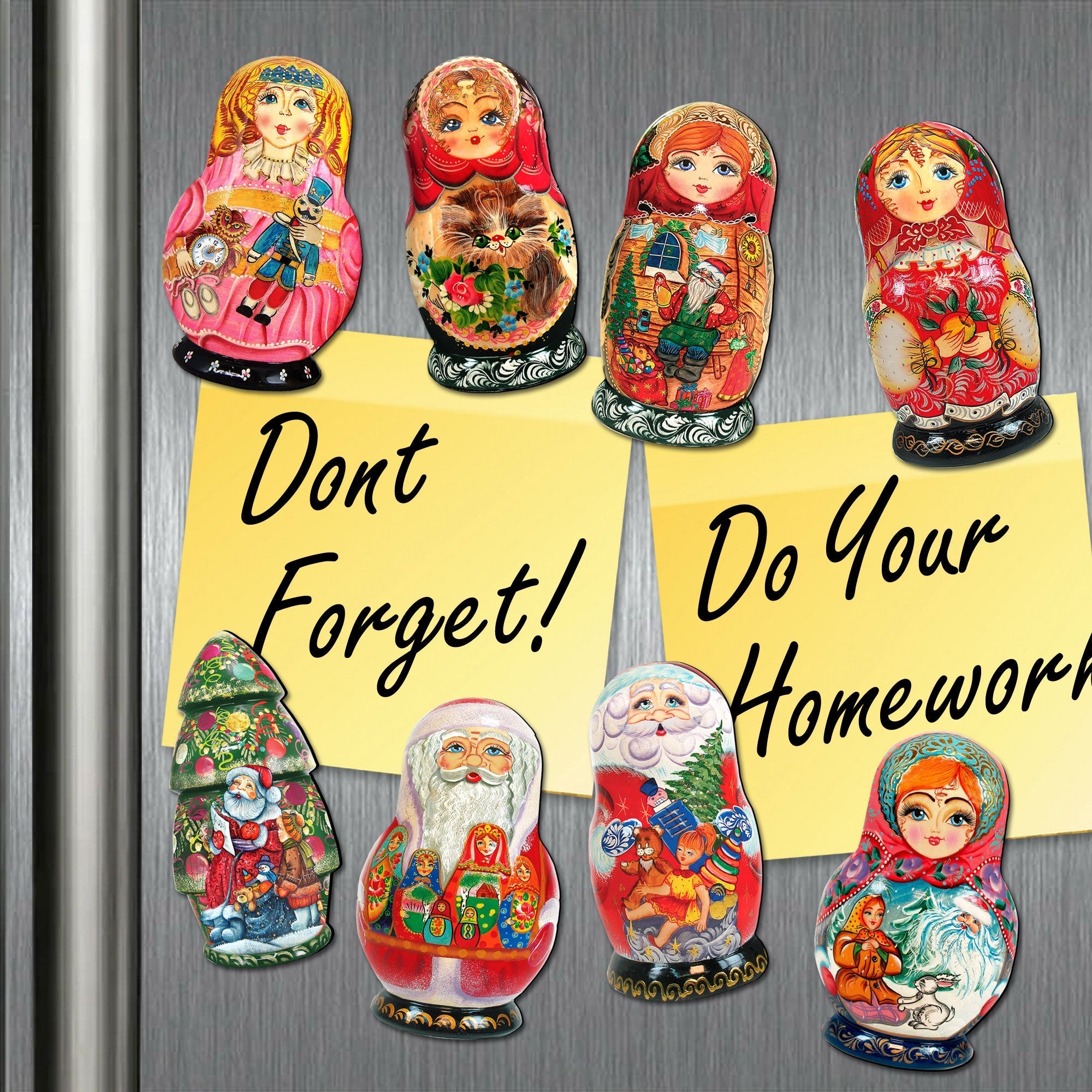 Rustic Mermaid Shaped Refrigerator Coastal Magnets Set of 3