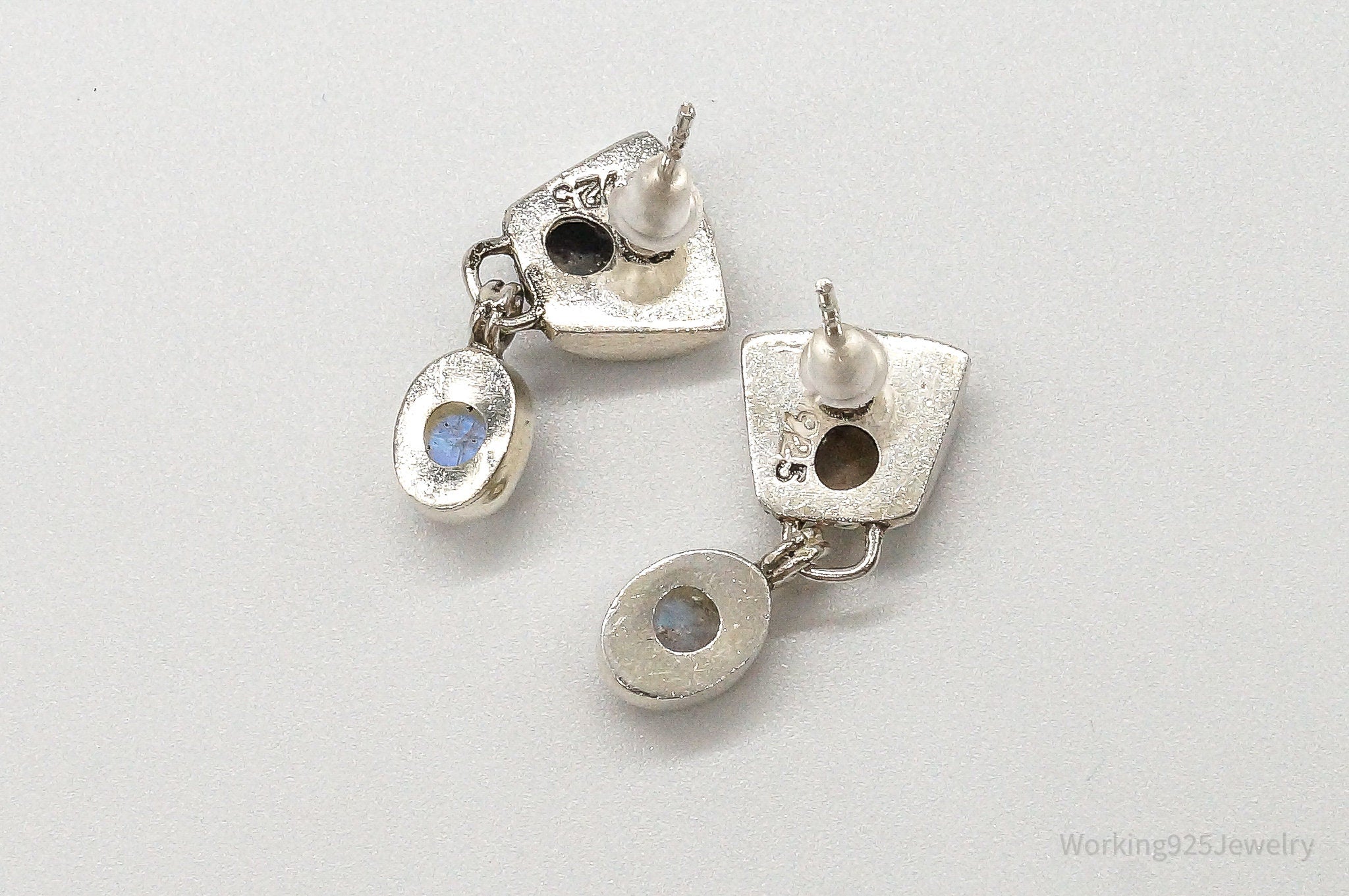Vintage Moonstone Bali Style Sterling Silver Earrings | Jewelry > Earrings | Wiccan Center