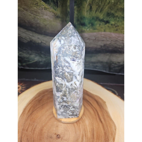 3.41LB 1Pcs Natural Rainbow Fluorite Quartz Crystal Point Tower Polished Healing | Crystal Points & Towers | Wiccan Center