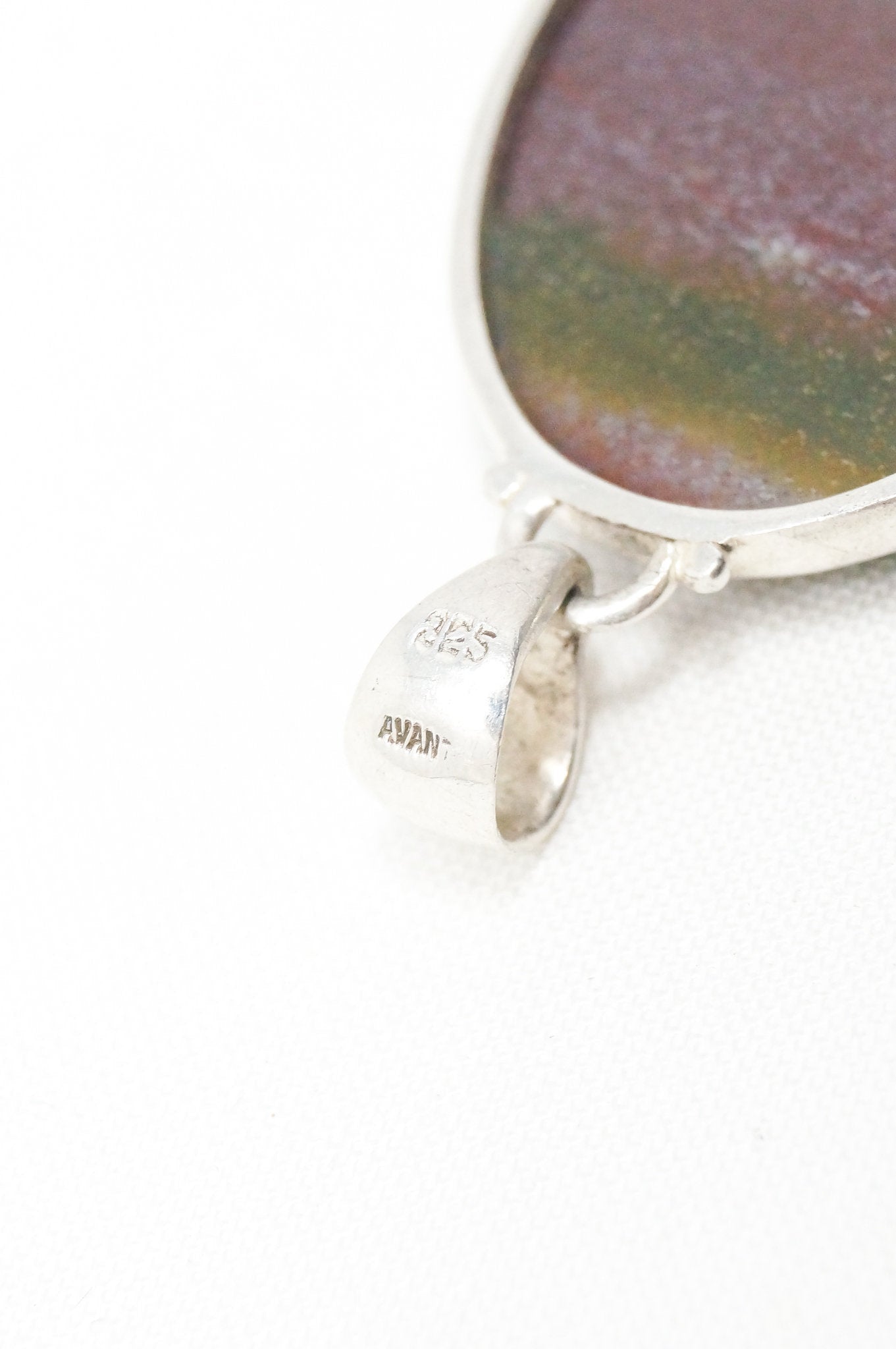 Large Vintage Fluorite Southwest Sterling Silver Necklace Pendant | Jewelry > Necklaces > Pendants | Wiccan Center