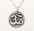 Vintage Om Symbol Sterling Silver Necklace | Jewelry > Necklaces > Pendants | Wiccan Center