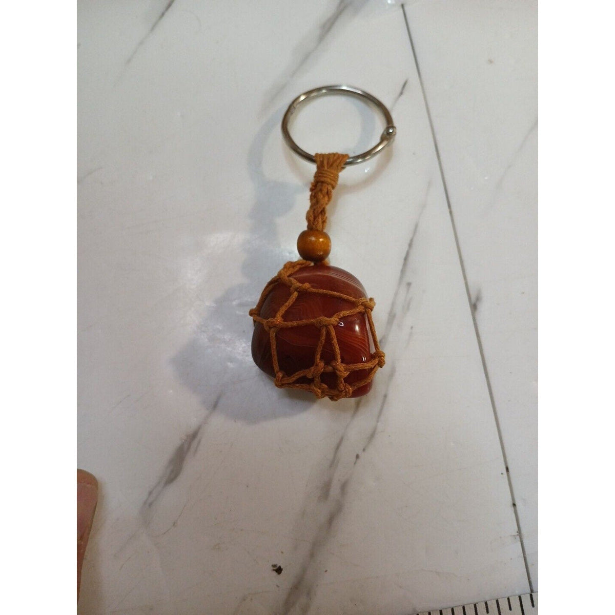 Agate key chain