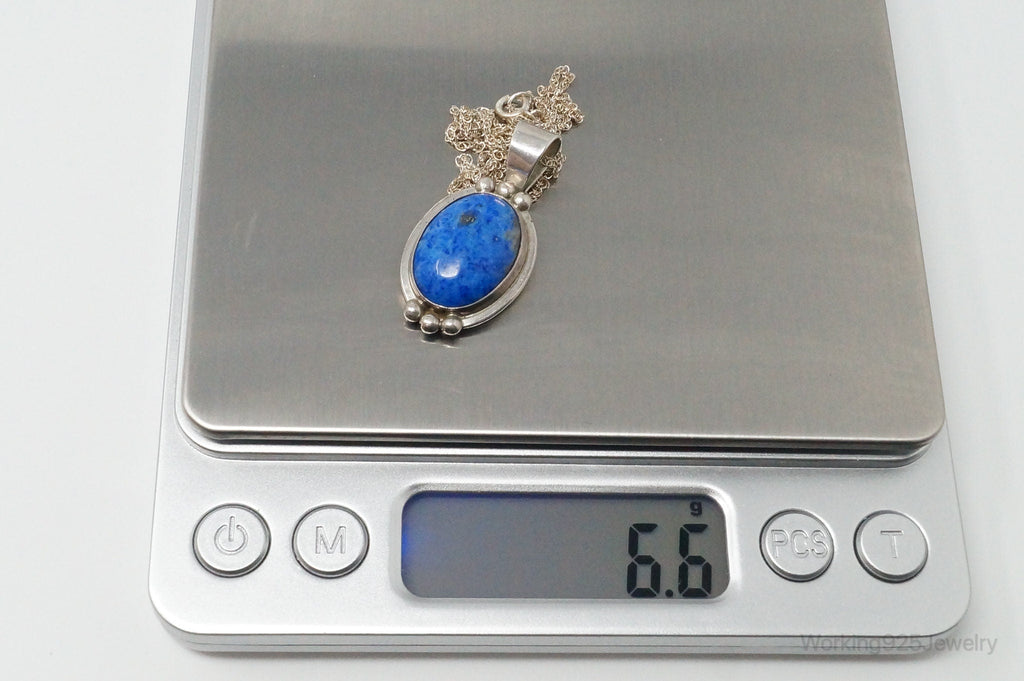 VTG Native American Jason Livingston Lapis Lazuli Sterling Silver Necklace | Jewelry > Necklaces > Pendants | Wiccan Center