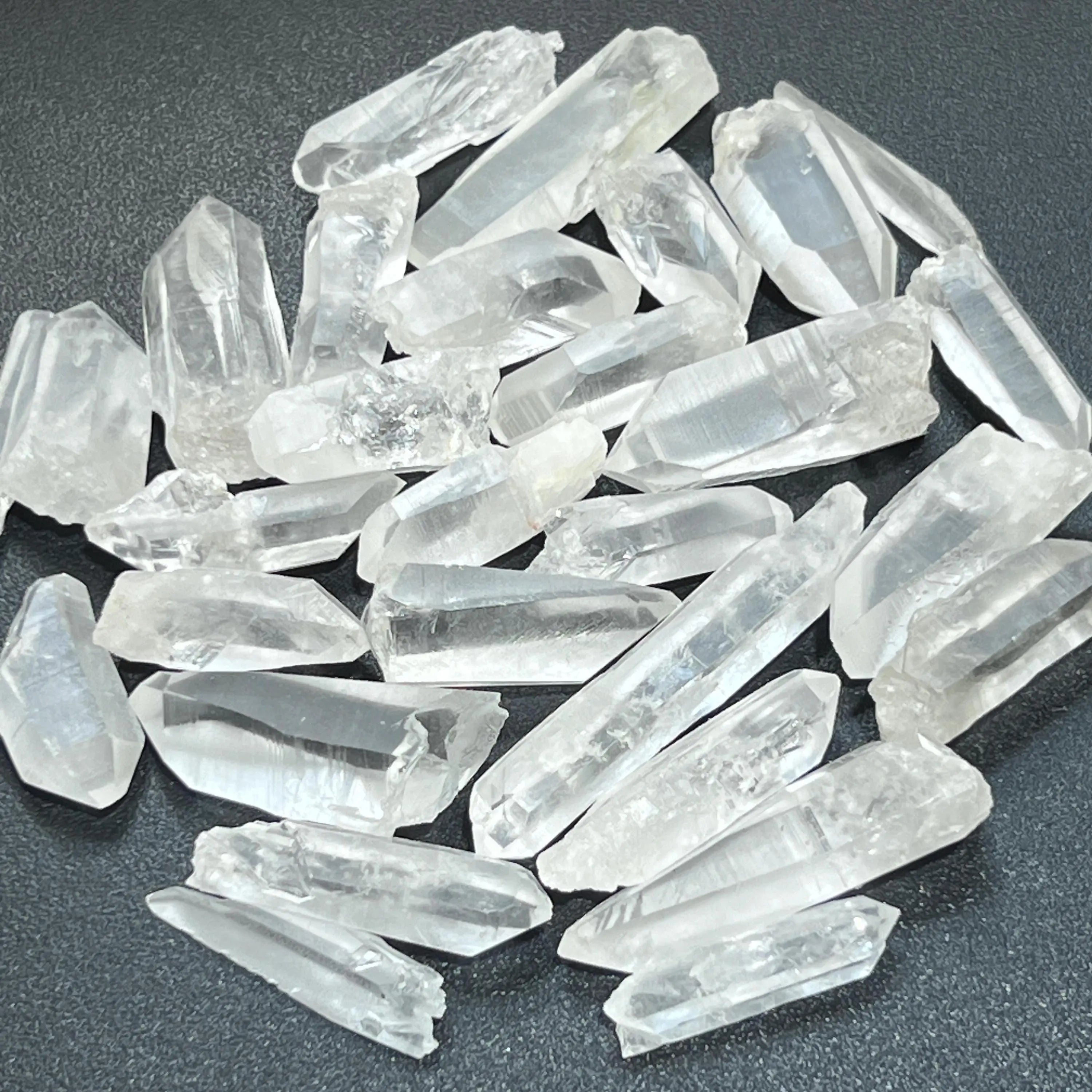 Lemurian Clear Quartz Crystal Points (By The 3 Pc or 1 LB) Rough Raw Gemstone Decor Wholesale | Home & Living > Home Decor > Home Accents > Rocks & Geodes | Wiccan Center