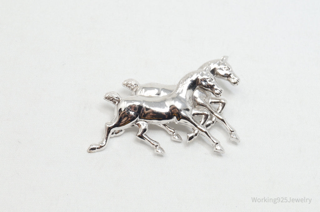 Vintage Designer Carl Art Horse Lover Sterling Silver Brooch Pin | Jewelry > Necklaces > Pendants | Wiccan Center