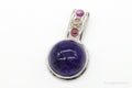 Vintage Large Purple Amethyst Multi Gem Sterling Silver Pendant | Jewelry > Necklaces > Pendants | Wiccan Center