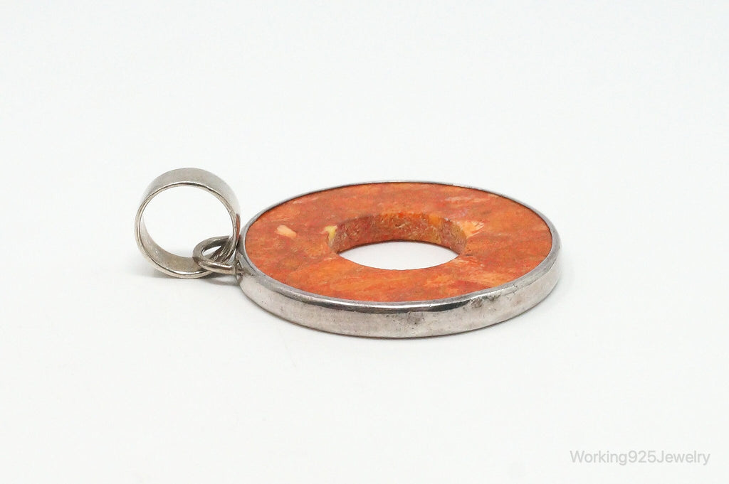 Retired Designer Silpada Coral Halo Sterling Silver Pendant | Jewelry > Necklaces > Pendants | Wiccan Center