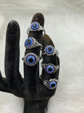 Silver-Plated Evil Eye Ring | Jewelry-Rings | Wiccan Center