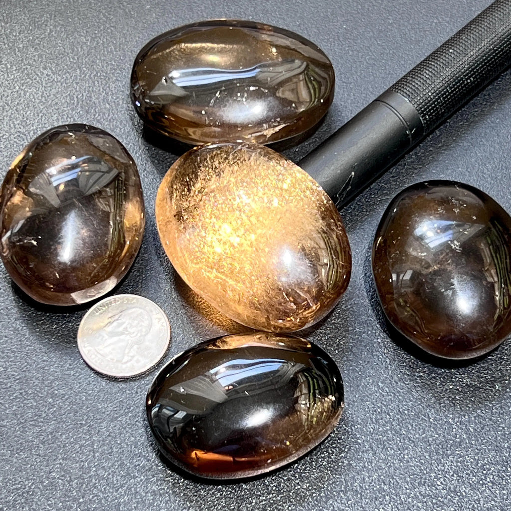 Smoky Quartz Crystal Palm Stone Gemstone Home Decor Carving Supply | Home & Living > Spirituality & Religion > Prayer Beads & Charms > Metaphysical Crystals | Wiccan Center
