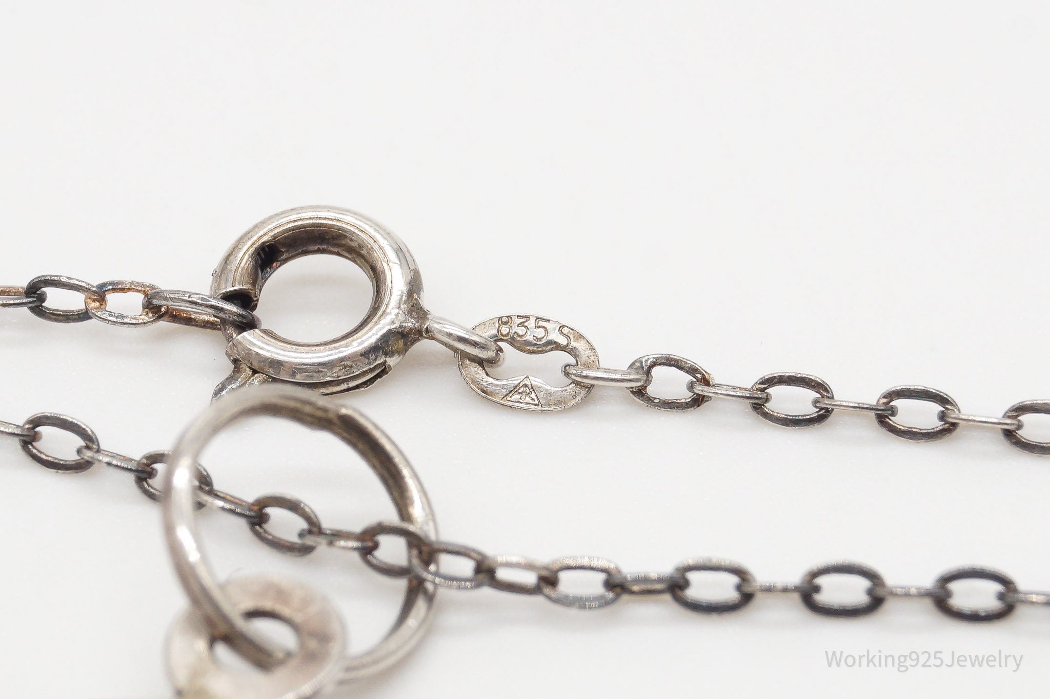 Vintage Modernist Linked Circles Sterling Silver Pendant - 835S Silver Chain | Jewelry > Necklaces > Pendants | Wiccan Center