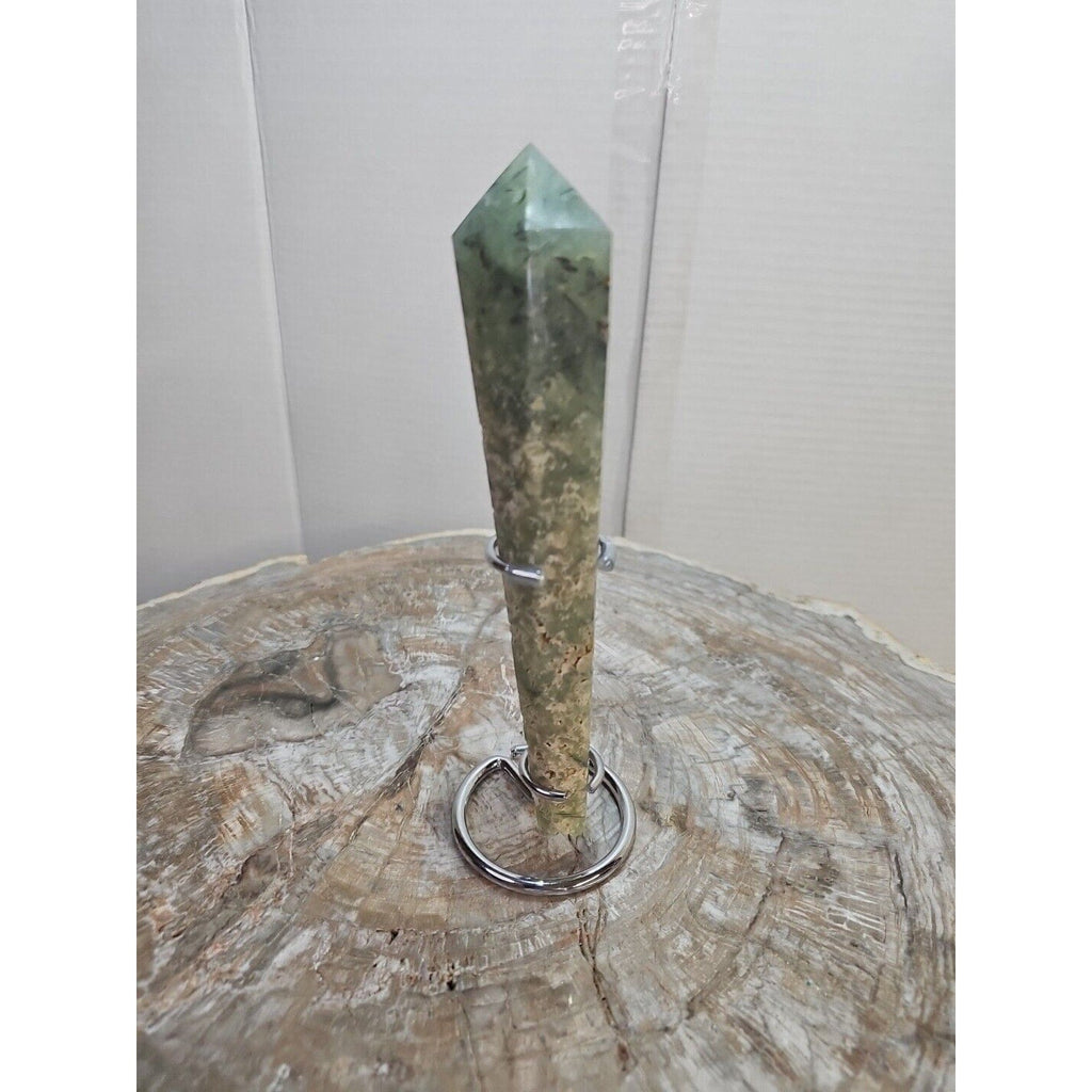 Grape Agate Scepter Crystal with Stand — 294g Collector Display Piece | CrystalCloud Company | Crystal Points & Towers | Wiccan Center