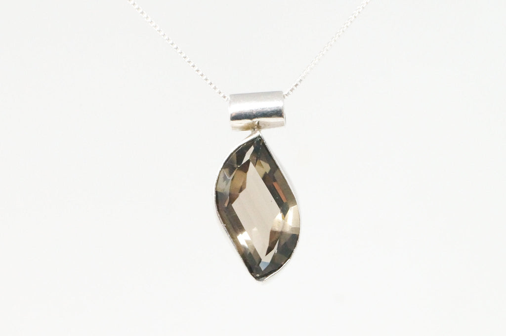 Vintage Smoky Topaz Mexico Southwestern Style Sterling Silver Pendant | Jewelry > Necklaces > Pendants | Wiccan Center