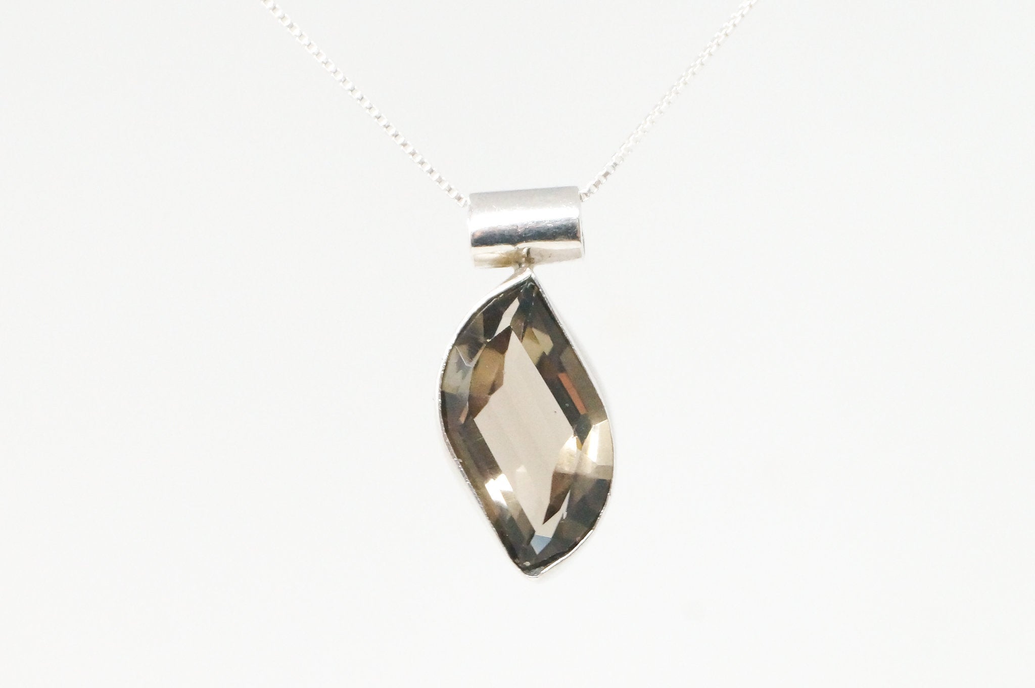 Vintage Smoky Topaz Mexico Southwestern Style Sterling Silver Pendant | Jewelry > Necklaces > Pendants | Wiccan Center