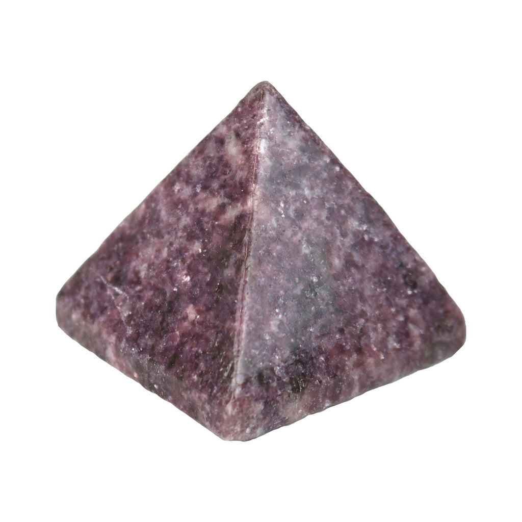 Lepidolite Pyramid | Crystals & Minerals > Figurines | Wiccan Center