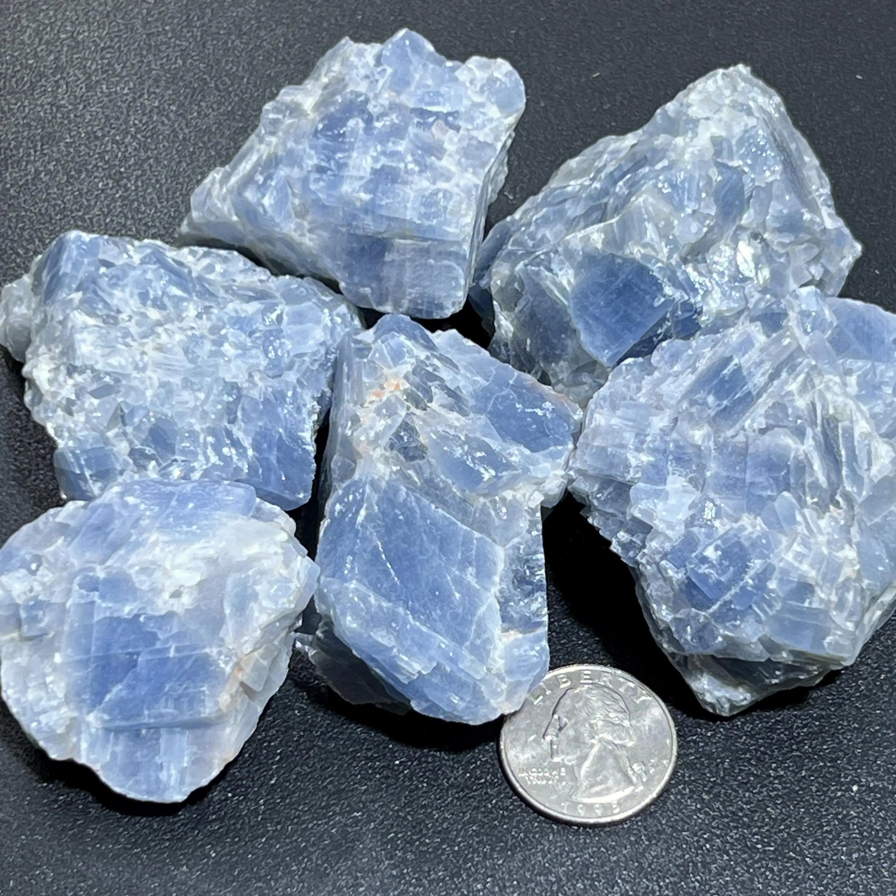 Blue Calcite Crystal Rough Raw Stones (By The Piece or Pound) Wholesale | Home & Living > Home Decor > Home Accents > Rocks & Geodes | Wiccan Center