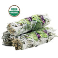 'Good Life' Floral White Sage Smudge Stick (4 in.) | Smudge Sticks | Wiccan Center