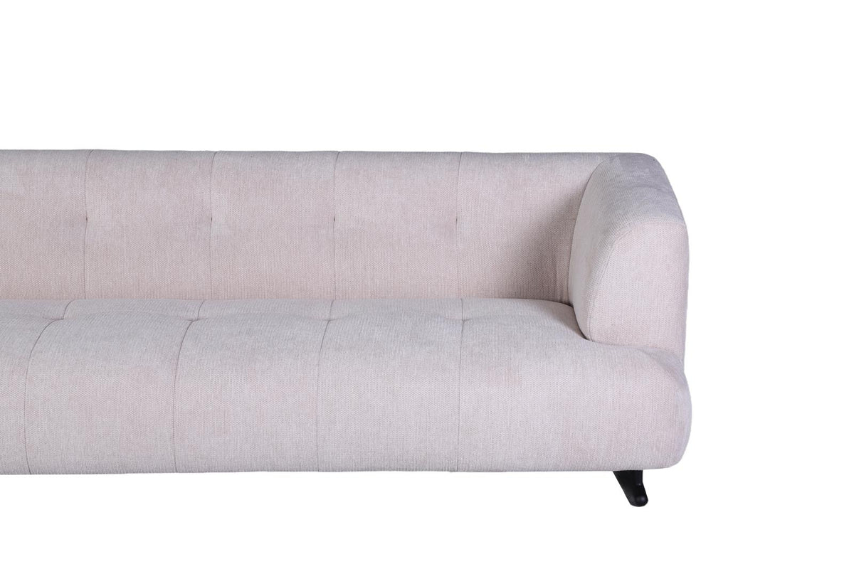 Arden Collection Modern Fabric 3-Seater Sofa - White | Sofa | Wiccan Center
