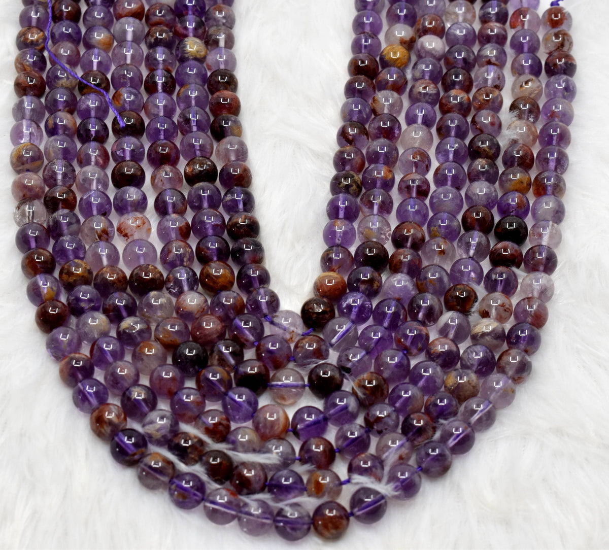 Ametrine Beads, Natural Crystal Round Beads 6mm to 10mm | Beads | Wiccan Center