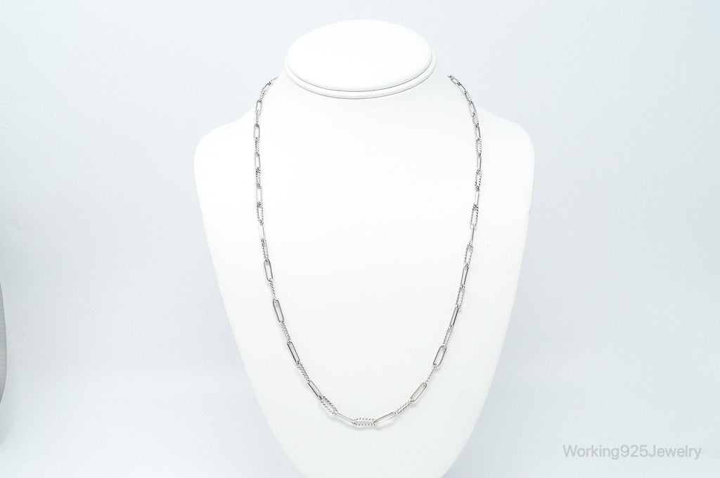 Vintage Modernist Link Sterling Silver Chain Necklace | Jewelry > Necklaces > Pendants | Wiccan Center