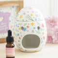 Spring Floral Print Easter Egg Oil Burner and Wax Warmer | Wax Melt Warmer | Wiccan Center