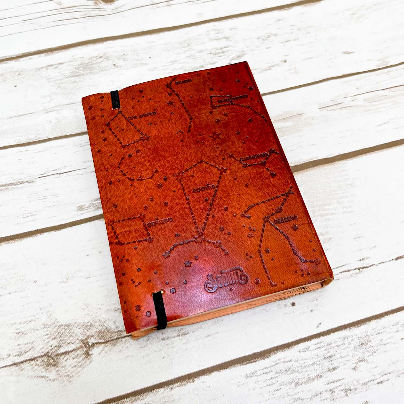 Newborn Baby Leather Journal - "Words Are Waiting To Be Written" Quote | Journal | Wiccan Center