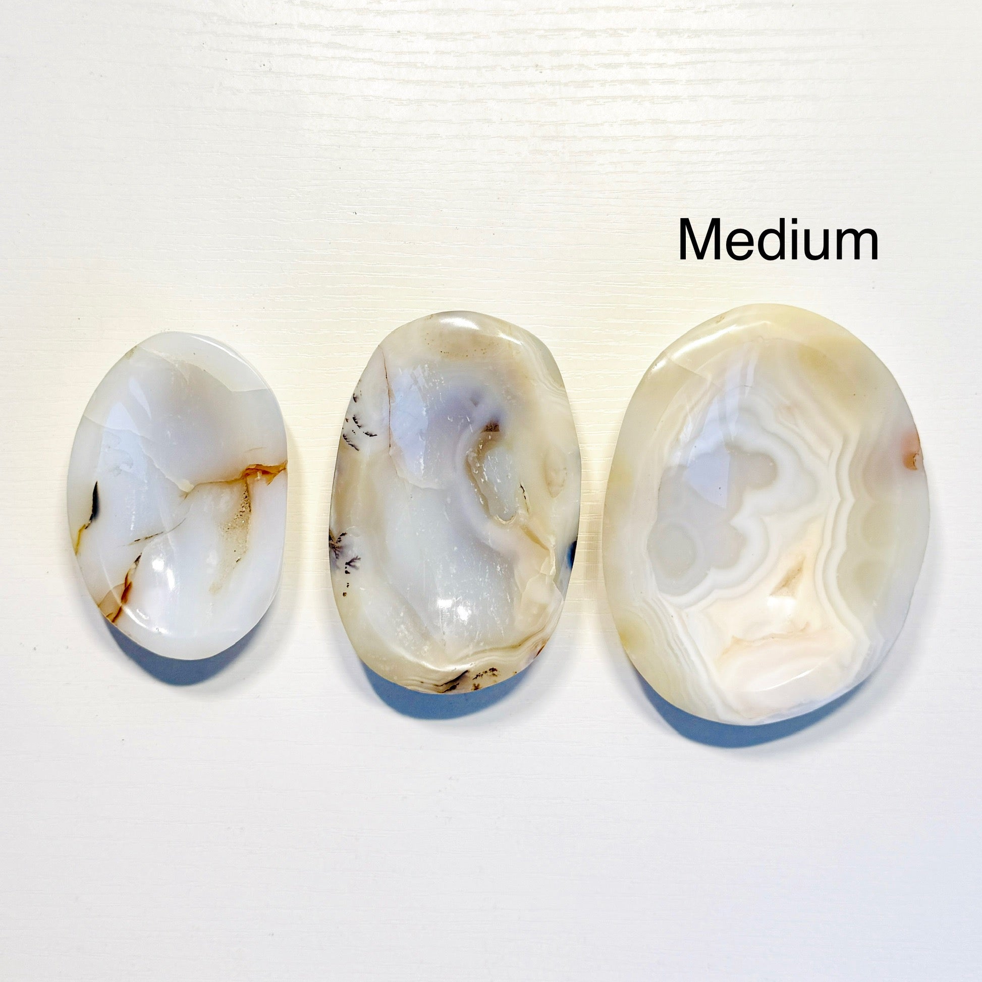 Elegant White Agate Dish – Mini, Small & Medium Sizes
