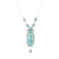 Emile Sterling Silver and Blue Turquoise Pendant Necklace | Necklaces | Wiccan Center