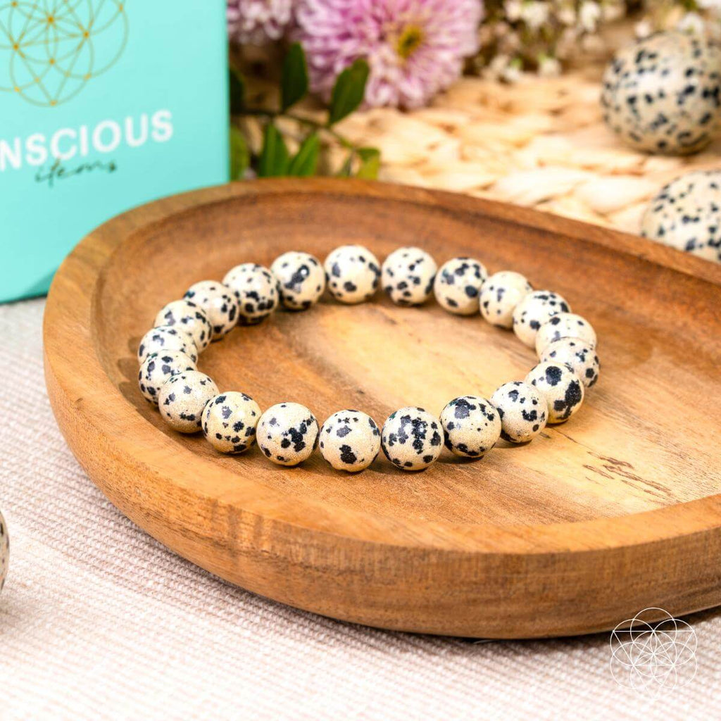 Emotional Detox - Dalmatian Jasper Bracelet | Bracelet | Wiccan Center