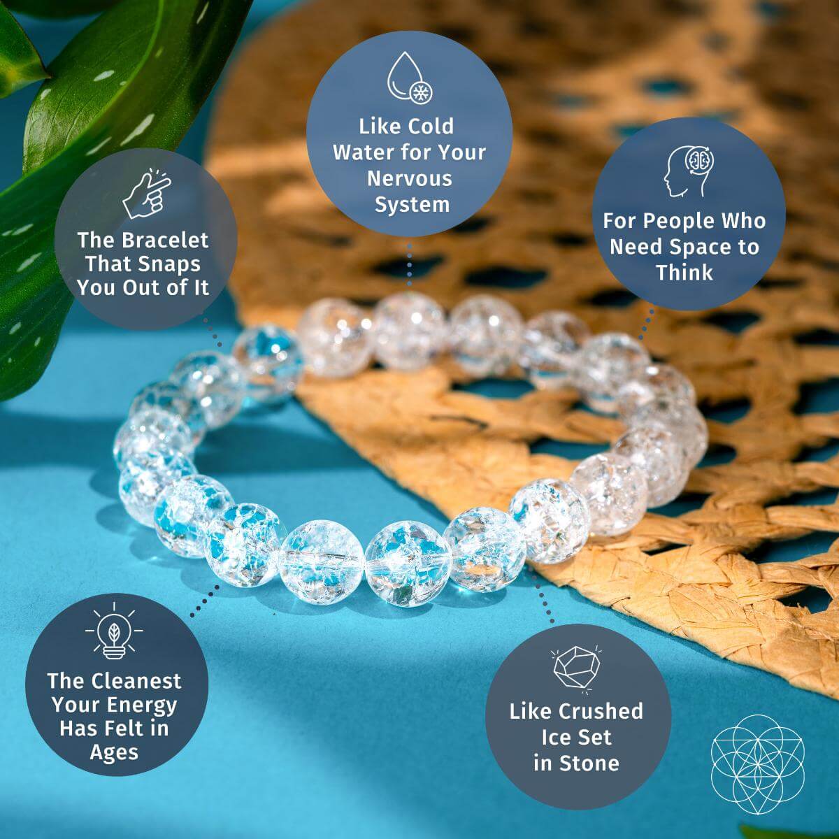 Emotional Ice Bath – The Ice Quartz Bracelet | Bracelet | Wiccan Center