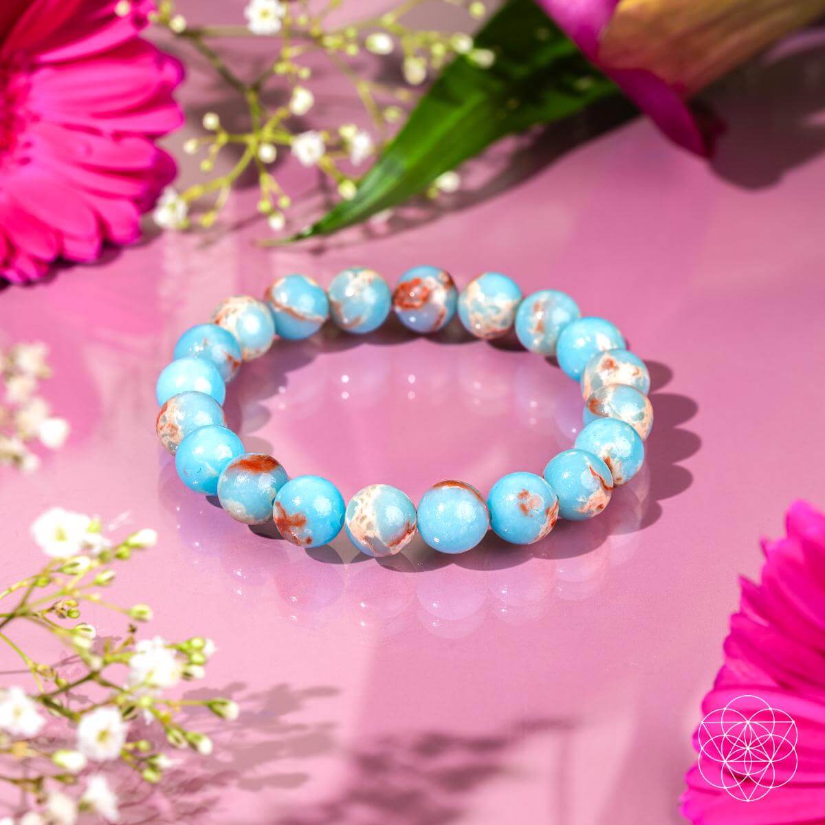 Empath’s Shield - Aqua Terra Jasper Bracelet | Bracelet | Wiccan Center