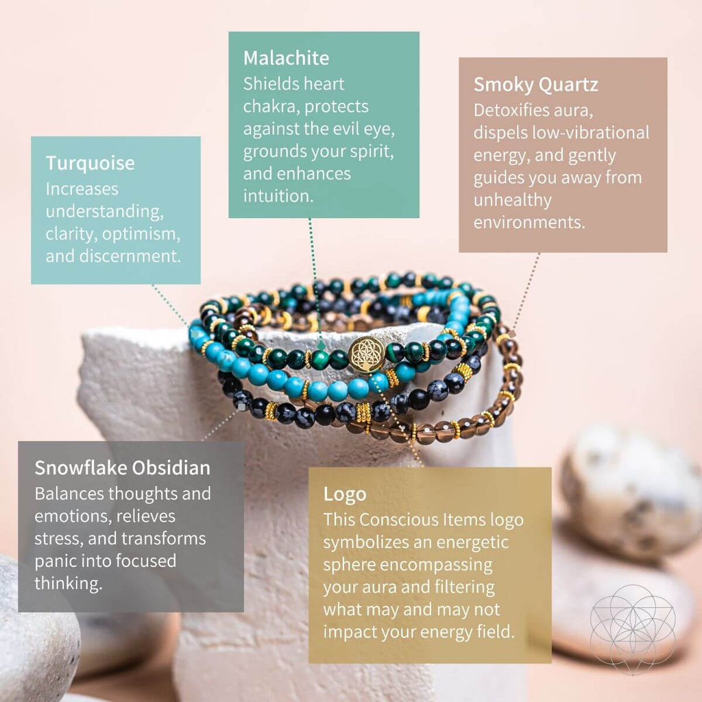 Energy Bodyguard Bracelet Pack of 4 | Jewelry Set | Wiccan Center
